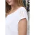 Street One Studio Dames Blouse shirt met V-hals en kant in Wit
