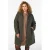 Zizzi Plus Size winterparka – donkergroen
