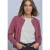 Street One Dames Jas met lange mouwen in Silk-Look en ritssluiting in Roze