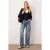 TRENDYOLMİLLA Dames Blauw Effen Wijde pijp Hoge taille Jeans