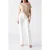 GUESS Dorian Draped Ss Top Natural Almond