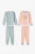 Penti Girls’ Bunny Ride katoenen pyjamaset met lange mouwen