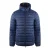 Aquascutum Gewatteerde heren Jas met kap en logo (Marineblauw)