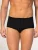 zd ZERO DEFECTS Slip ‘Senior Prinstriped Fly Front Brief’  zwart