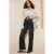 TRENDYOLMİLLA Dames Zwart Effen Wijde pijp Hoge taille Jeans