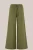 WE Fashion – Dames wide leg broek van linnenmix – Loose fit – Mosgroen – Linnen –