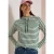 Shirt met lange mouwen, trechterhals en strepen