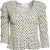 Ba&sh, Carlo top in zwart en ecru