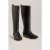 White Stuff Willow Leather Knee High Boot Pure Black
