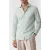 Calvin Klein Slim Striped Straight Shirt Sage