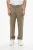 Broek met rechte pasvorm en omgeslagen zoom in groen