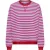Only onlfreja l/s loose top cs jrs 15380742 ballad blue fuchsia red