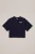 WE Fashion – Meisjes oversized T-shirt met print – Oversized – Donkerblauw – Katoen –