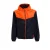 Orange Stars hooded jacket zwart/oranje