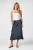 Neo Noir Bovary Skirt | Midnight Blue