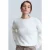 Dames Effen Crew Neck Geribbelde Trui
