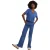 River Woods Blue Basic V-neck T-shirt Short Sleeves