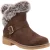 Hush Puppies Hannah Dames Suède Chocoladebruine Winter Enkellaarzen