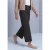 Broek met High Waist en Wide Leg pijpen met een subtiel patroon