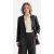 Scotch & Soda Double Breasted Wool Boyfriend Blazer With Belt Charcoal