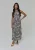 South Beach Jurk  zwart / wit