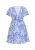 usha FESTIVAL Jurk  blauw / wit