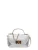 Roberta M Zilver Rundleer Tas