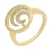 Orphelia Dames 925 Sterling Zilveren Ring – Goud ZR-7084/2