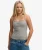 Athletic Essentials Cami Top Met Plooien Grey