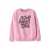 NAME IT KIDS sweater met tekst – roze