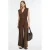 comma jumpsuit donkerbruin