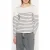 10DAYS Puff Long Sleeve Tee Stripes Ecru/graphite