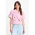POM Amsterdam cropped blazer roze