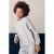 Mango Kids sweater met backprint – grijs