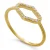 Orphelia ‘Normandië’ Dames 925 Sterling Zilveren Ring – Goud ZR-7574/G