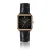 Lederen horloge voor vrouwen Amelia Parker Night Plaza Black