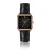 Lederen horloge voor vrouwen Amelia Parker Night Plaza Black