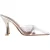 Malone Souliers Joella muiltjes in zilverkleurig lakleer en PVC