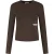Malelions Women Members Society Longsleeve Top | Chocolate
