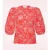 Betsy Calina klaproos katoenen broderie blouse in koraal