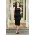 Donna Shift travel jurk in zwart