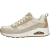Skechers Uno – Two Much Fun Dames Sneakers – Taupe/Zand