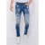 Local Fanatic Ripped stonewashed jeans slim fit