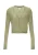 QS Gebreid vest  olijfgroen