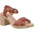 Hush Puppies Georgia Kurk Leer Dames Tan Sandalen
