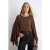 TRENDYOLMİLLA Dames Bruin Effen Lang Getailleerd Blouses