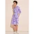 Street One Dames Linnen jurk met print in Paars