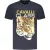 Cavalli Class Blu Katoenen Heren T-Shirt