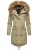 Navahoo Dames Winterjas Rosinchen – Klassieke Parka met Afneembare Kunstbontkraag