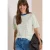 Cecil Dames Shirt met strepen en contrasterende details in Groen